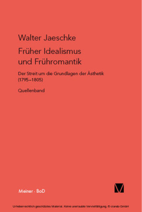 Früher Idealismus und Frühromantik