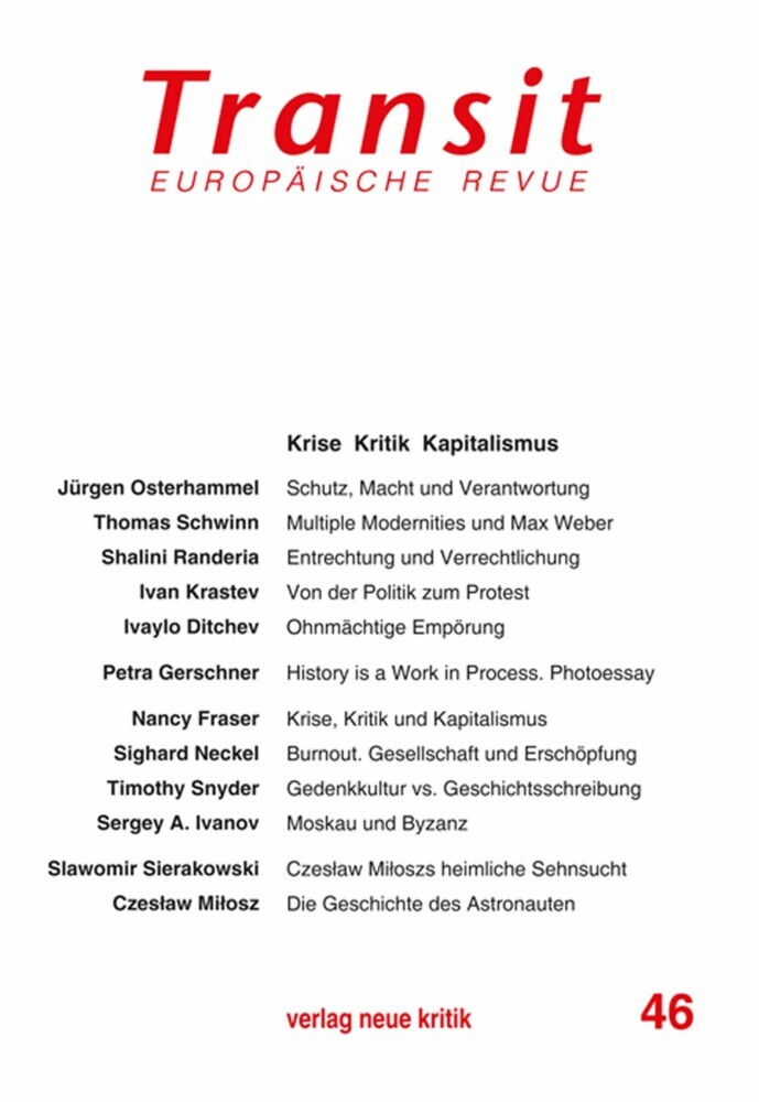 Transit 46. Europäische Revue main product photo