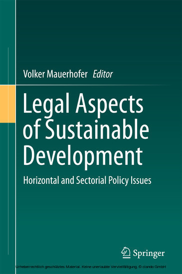 Legal Aspects of Sustainable Development main product photo