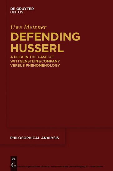 Defending Husserl main product photo