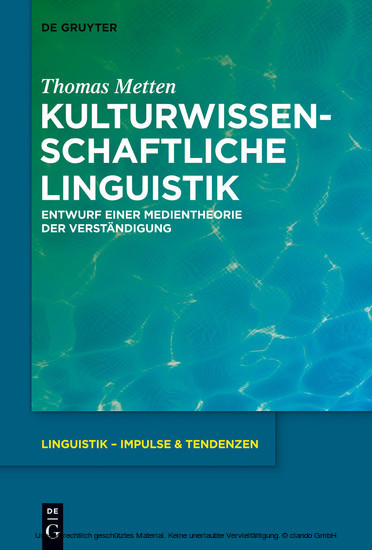 Kulturwissenschaftliche Linguistik main product photo