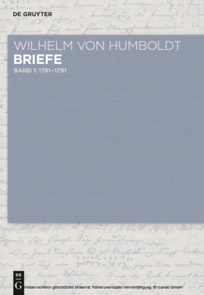 Briefe 1781 bis Juni 1791