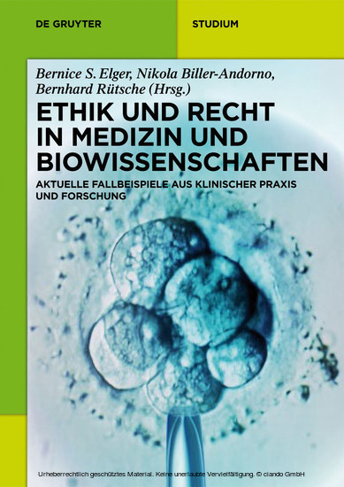 Ethik und Recht in Medizin und Biowissenschaften main product photo