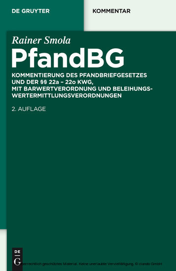 Pfandbriefgesetz main product photo