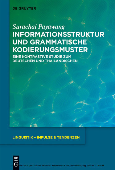 Informationsstruktur und grammatische Kodierungsmuster main product photo