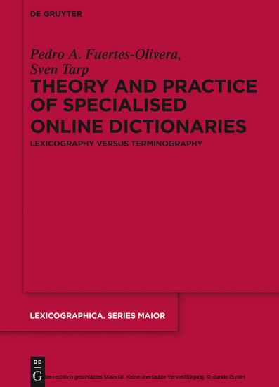 Theory and Practice of Specialised Online Dictionaries main product photo