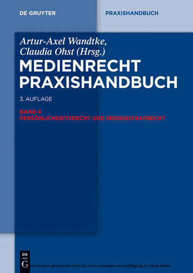 Persönlichkeitsrecht und Medienstrafrecht main product photo