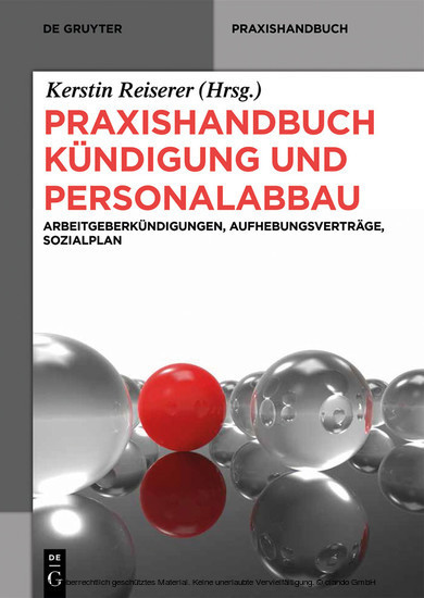 Praxishandbuch Kündigung und Personalabbau main product photo
