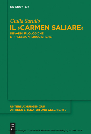 Il 'Carmen Saliare' main product photo