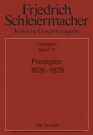 Predigten 1828-1829 main product photo