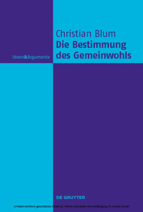 Die Bestimmung des Gemeinwohls
