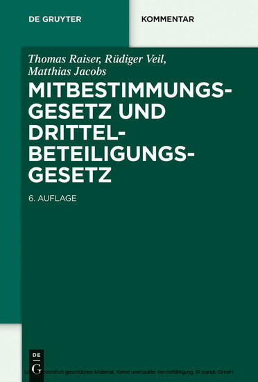 Mitbestimmungsgesetz und Drittelbeteiligungsgesetz main product photo