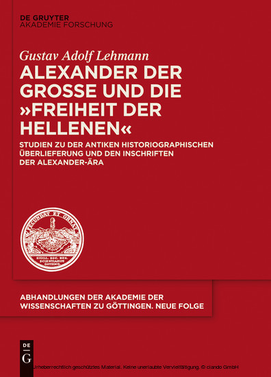 Alexander der Große und die 'Freiheit der Hellenen' main product photo