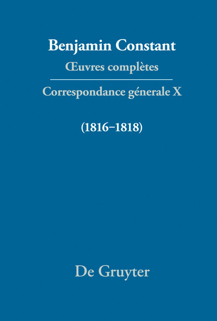 Correspondance générale 1816-1818 main product photo