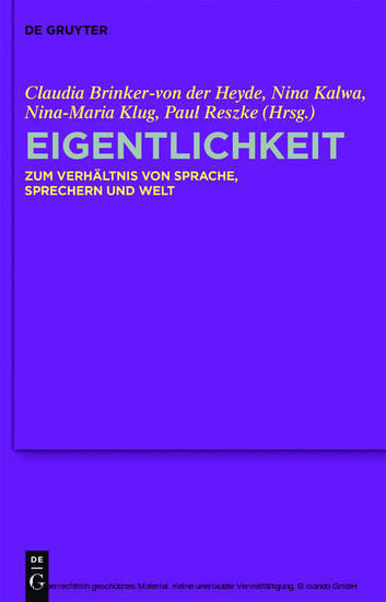Eigentlichkeit main product photo