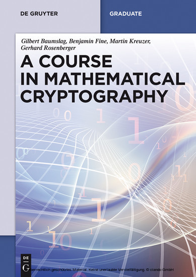 A Course in Mathematical Cryptography main product photo