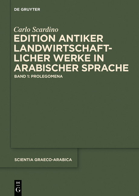 Edition antiker landwirtschaftlicher Werke in arabischer Sprache main product photo