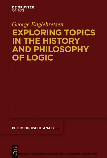 Exploring Topics in the History and Philosophy of Logic main product photo