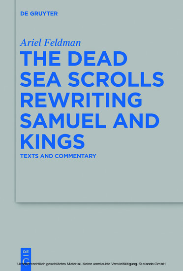The Dead Sea Scrolls Rewriting Samuel and Kings main product photo