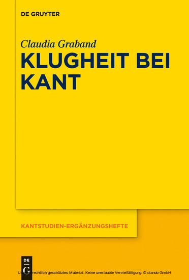 Klugheit bei Kant main product photo