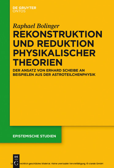 Rekonstruktion und Reduktion physikalischer Theorien main product photo