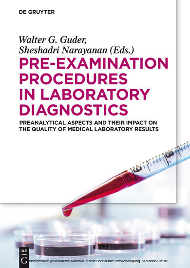 Pre-Examination Procedures in Laboratory Diagnostics main product photo