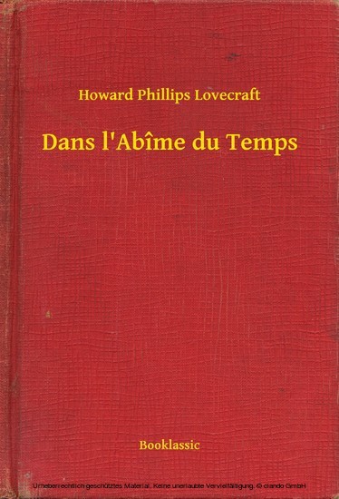 Dans l'Abîme du Temps main product photo