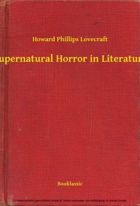 Supernatural Horror in Literature