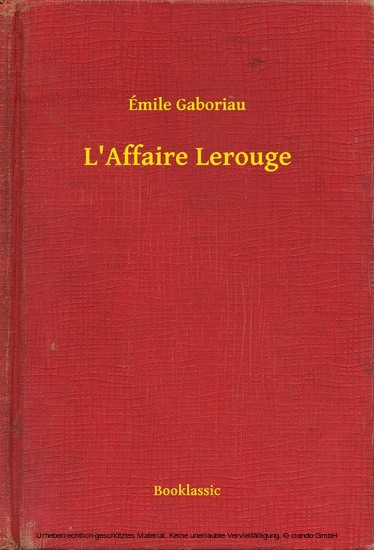 L'Affaire Lerouge main product photo