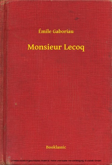Monsieur Lecoq main product photo