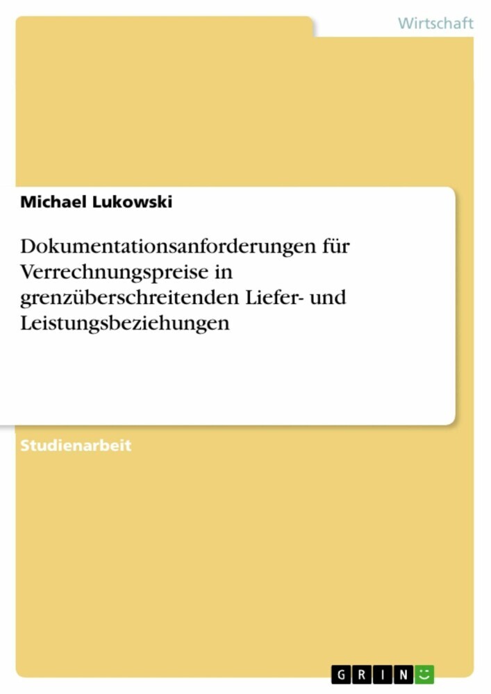 Dokumentationsanforderungen für Verrechnungspreise in grenzüberschreitenden Liefer- und Leistungsbeziehungen main product photo
