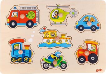 Steckspiel Verkehrspuzzle (Holzpuzzle)
