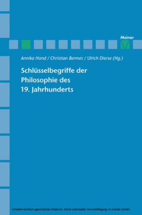 Schlüsselbegriffe der Philosophie des 19. Jahrhunderts