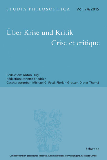 Über Krise und Kritik - Crise et critique main product photo