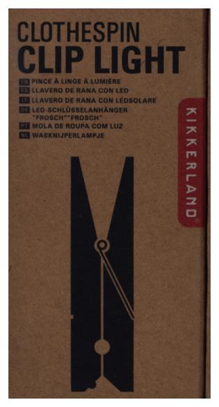 Leselicht in Wäscheklammer-Optik aus Holz main product photo