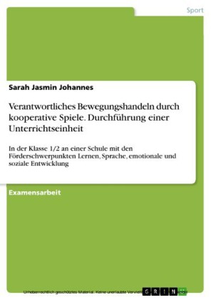 Verantwortliches Bewegungshandeln durch kooperative Spiele. Durchführung einer Unterrichtseinheit