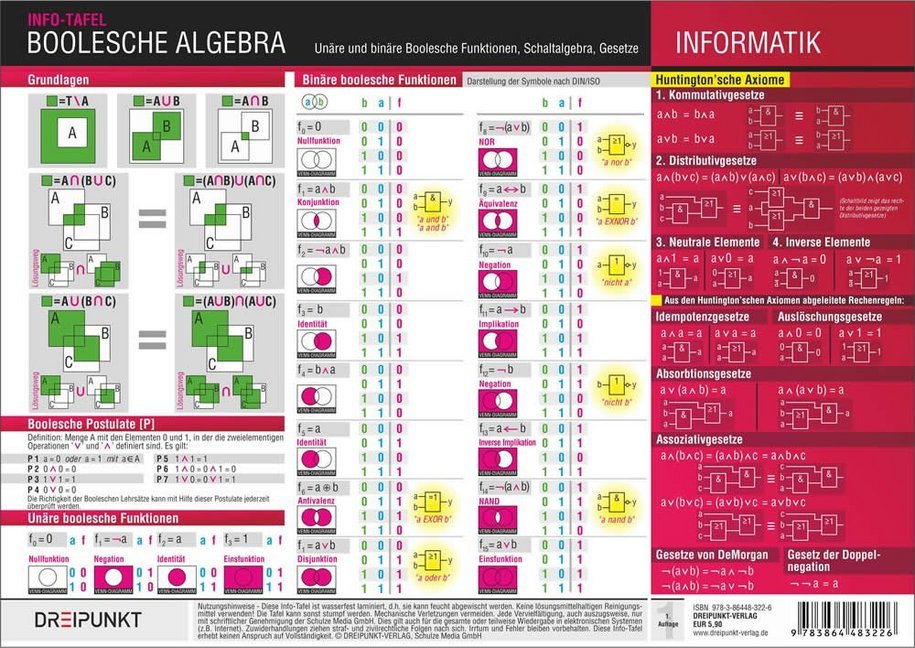 Informatik - Boolesche Algebra, Infotafel main product photo