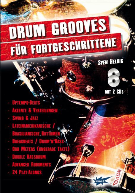 Drum-Grooves für Fortgeschrittene, m. 2 Audio-CDs main product photo