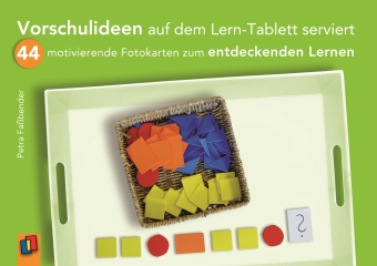 Vorschulideen auf dem Lern-Tablett serviert, Karten