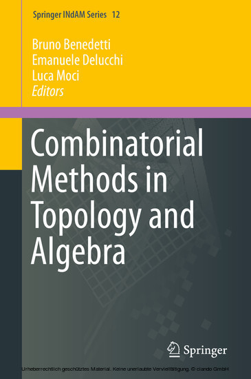 Combinatorial Methods in Topology and Algebra main product photo