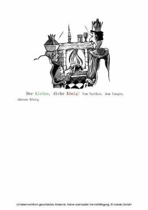 Der kleine dicke König - Vom Nachbar, dem langen, dünnen König