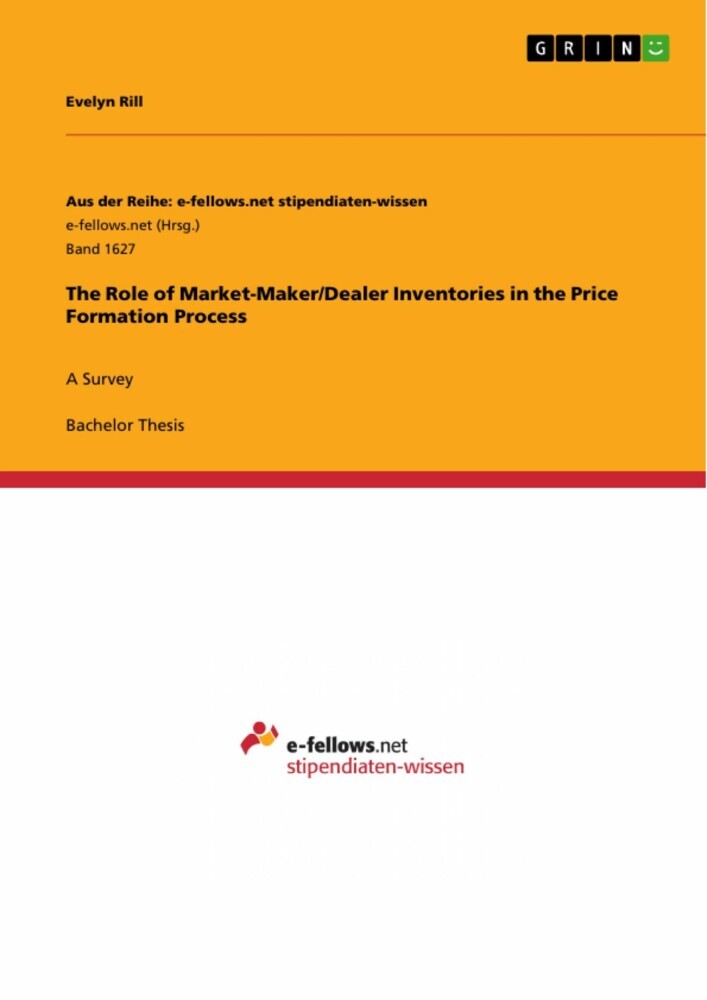 The Role of Market-Maker/Dealer Inventories in the Price Formation Process main product photo