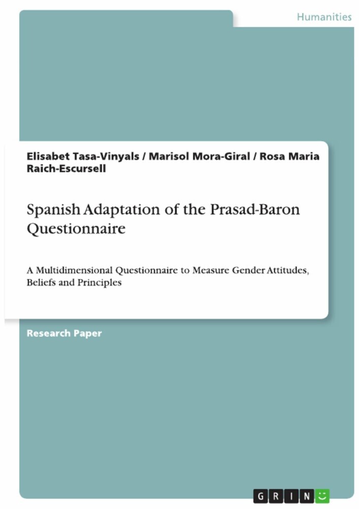 Spanish Adaptation of the Prasad-Baron Questionnaire main product photo