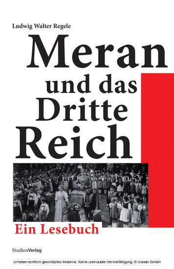 Meran und das Dritte Reich main product photo