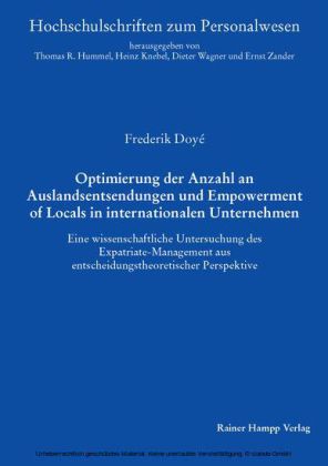Optimierung der Anzahl an Auslandsentsendungen und Empowerment of Locals in internationalen Unternehmen