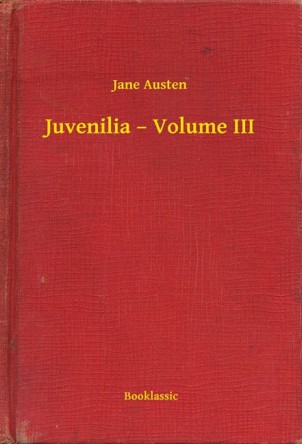 Juvenilia - Volume III main product photo