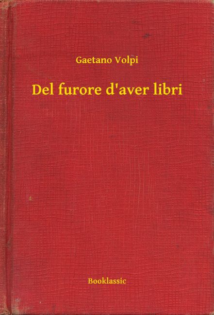 Del furore d'aver libri main product photo