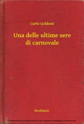 Una delle ultime sere di carnovale