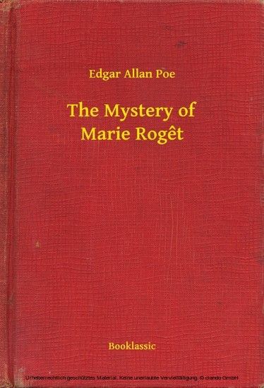 The Mystery of Marie Roget main product photo