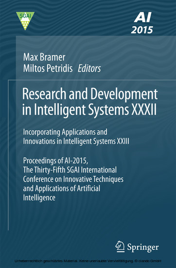 Research and Development in Intelligent Systems XXXII main product photo